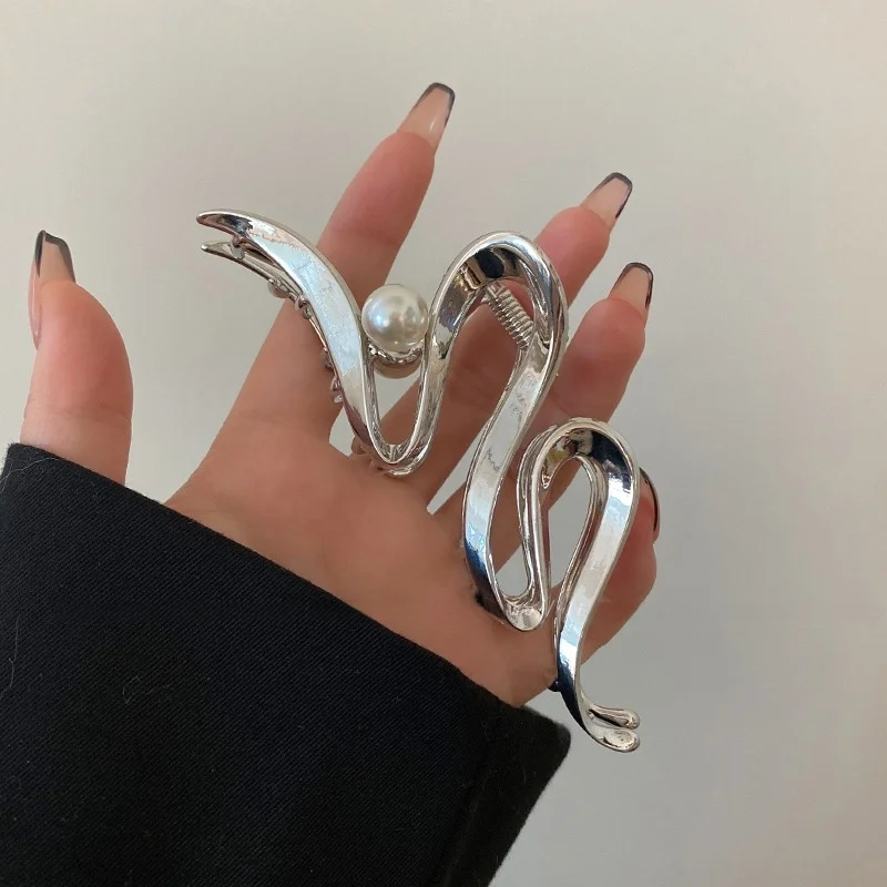 1PC Niche Cold Style Design Hairpin For Women, Back Of The Head Of The Head, Shark Clip Ins New High-end Hair Clip Large