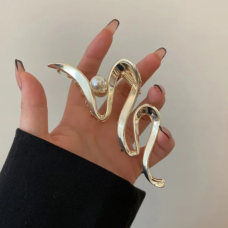 1PC Niche Cold Style Design Hairpin For Women, Back Of The Head Of The Head, Shark Clip Ins New High-end Hair Clip Large