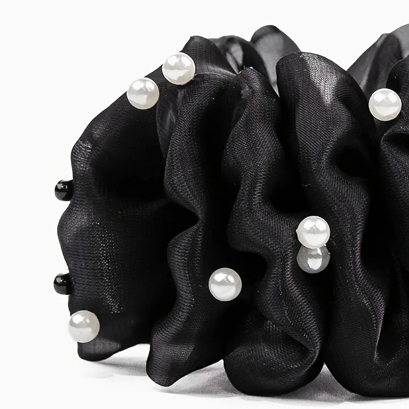 1pc Elegant Bubble Hair Clip Imitating Pearl Women's Ponytail Hair Shark Clip Fashion Versatile Hair Accessory Holiday Gifts