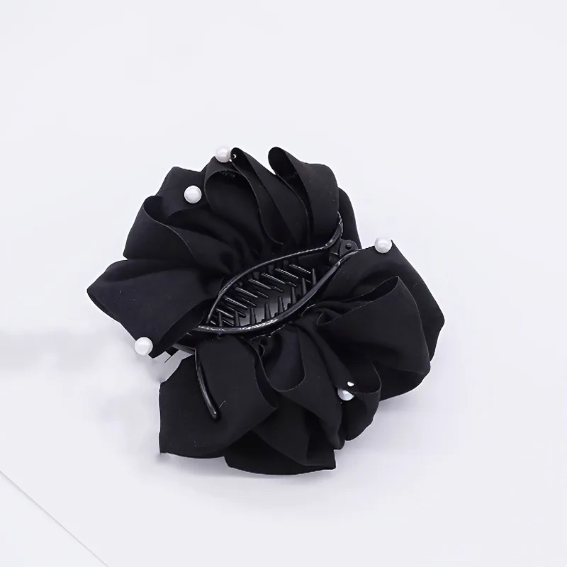 1pc Elegant Bubble Hair Clip Imitating Pearl Women's Ponytail Hair Shark Clip Fashion Versatile Hair Accessory Holiday Gifts
