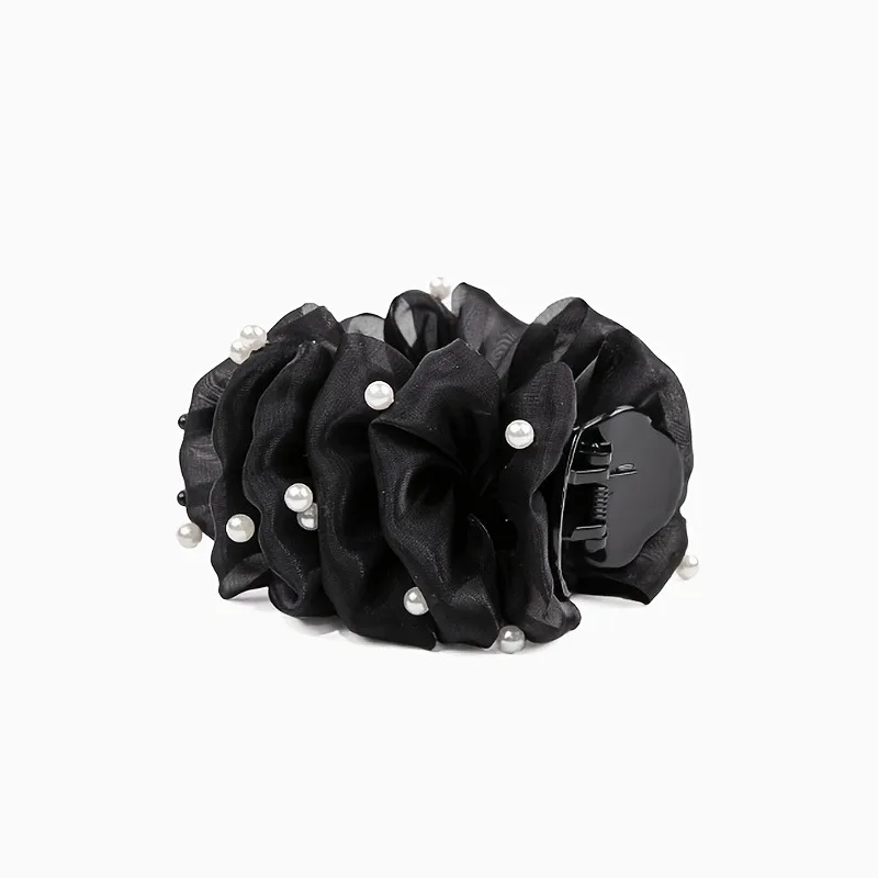 1pc Elegant Bubble Hair Clip Imitating Pearl Women's Ponytail Hair Shark Clip Fashion Versatile Hair Accessory Holiday Gifts