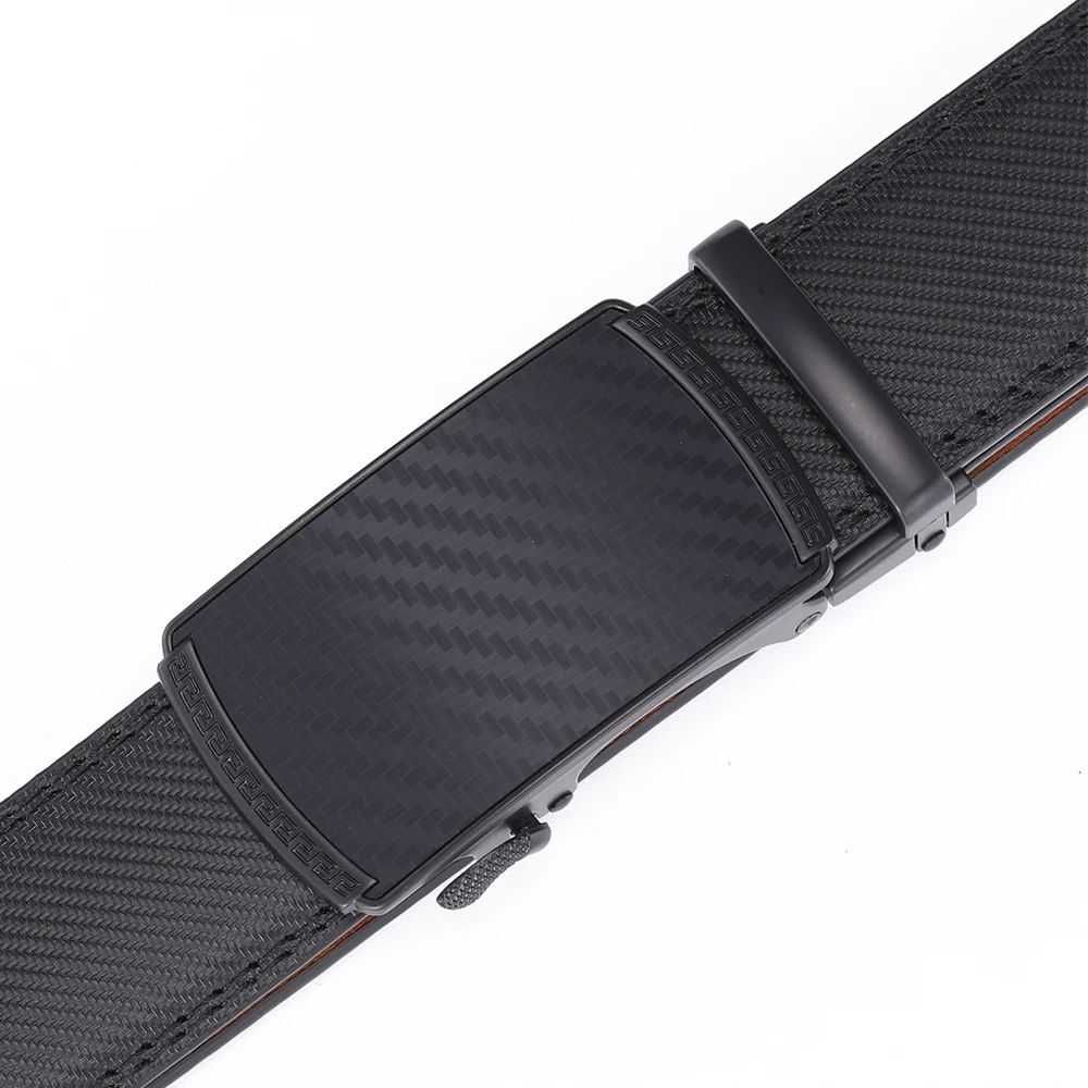 Men Leather Belt Alloy Automatic Buckle Male Belt Man Fashion Belts Genuine Leather Luxury Belts for Men Business Designer Blue