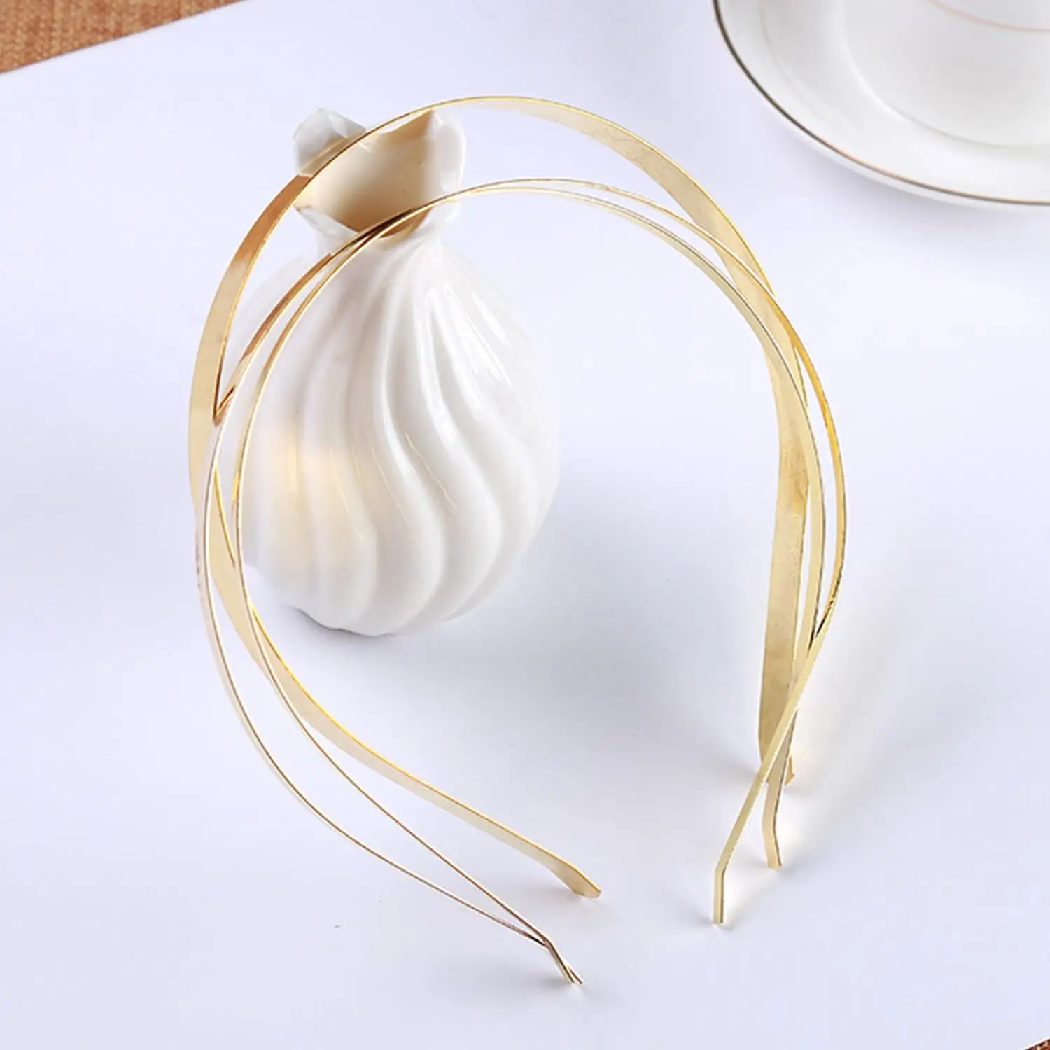 1pcs Stainless Steel Headband 3/4/5/6/7mm Gold Silver Black Color Blanks Head Hoop Base for Diy Jewelry Making Bride Headwear