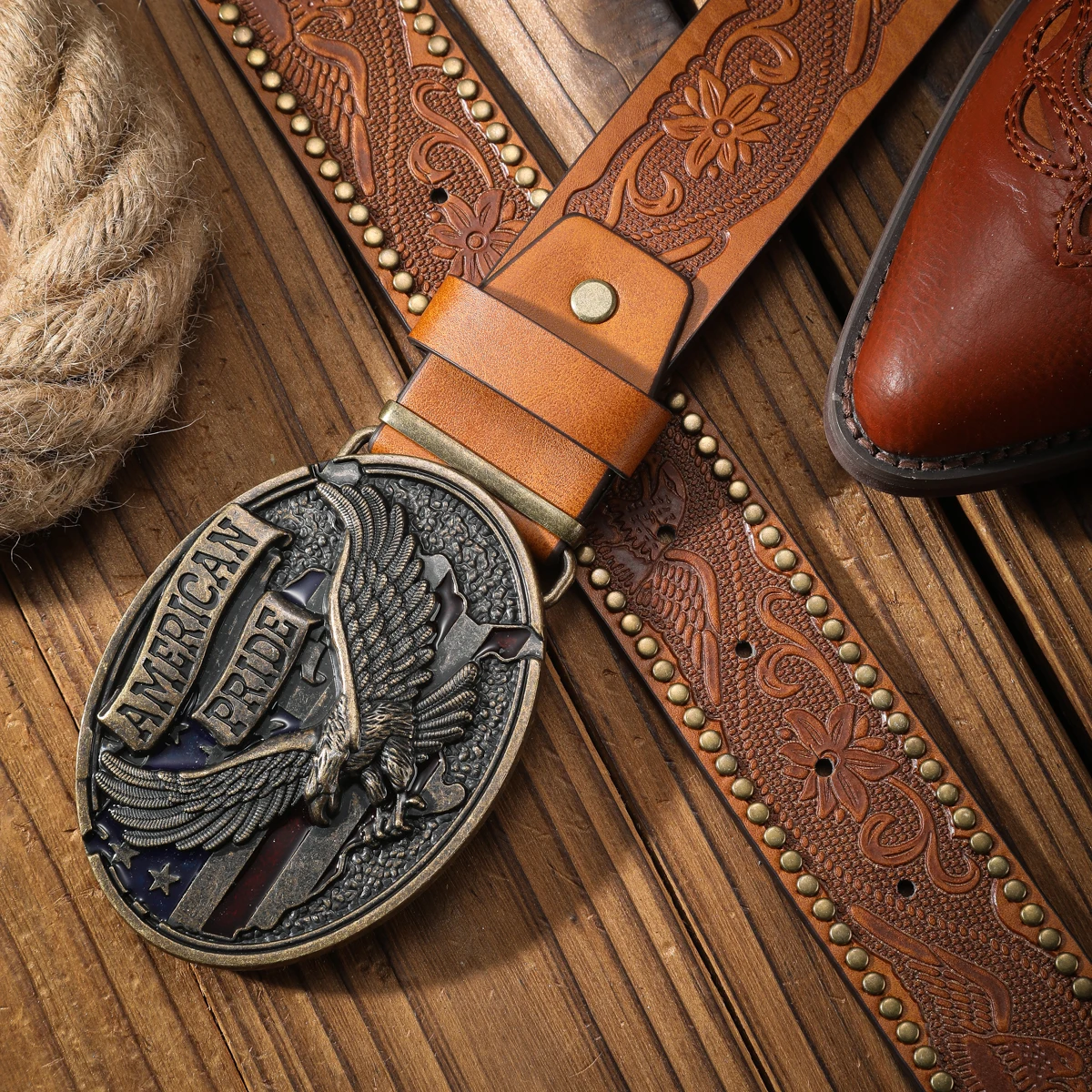 Vintage and fashion collision!  PU leather alloy buckle waistband, for both men and women, to create a personalized western styl