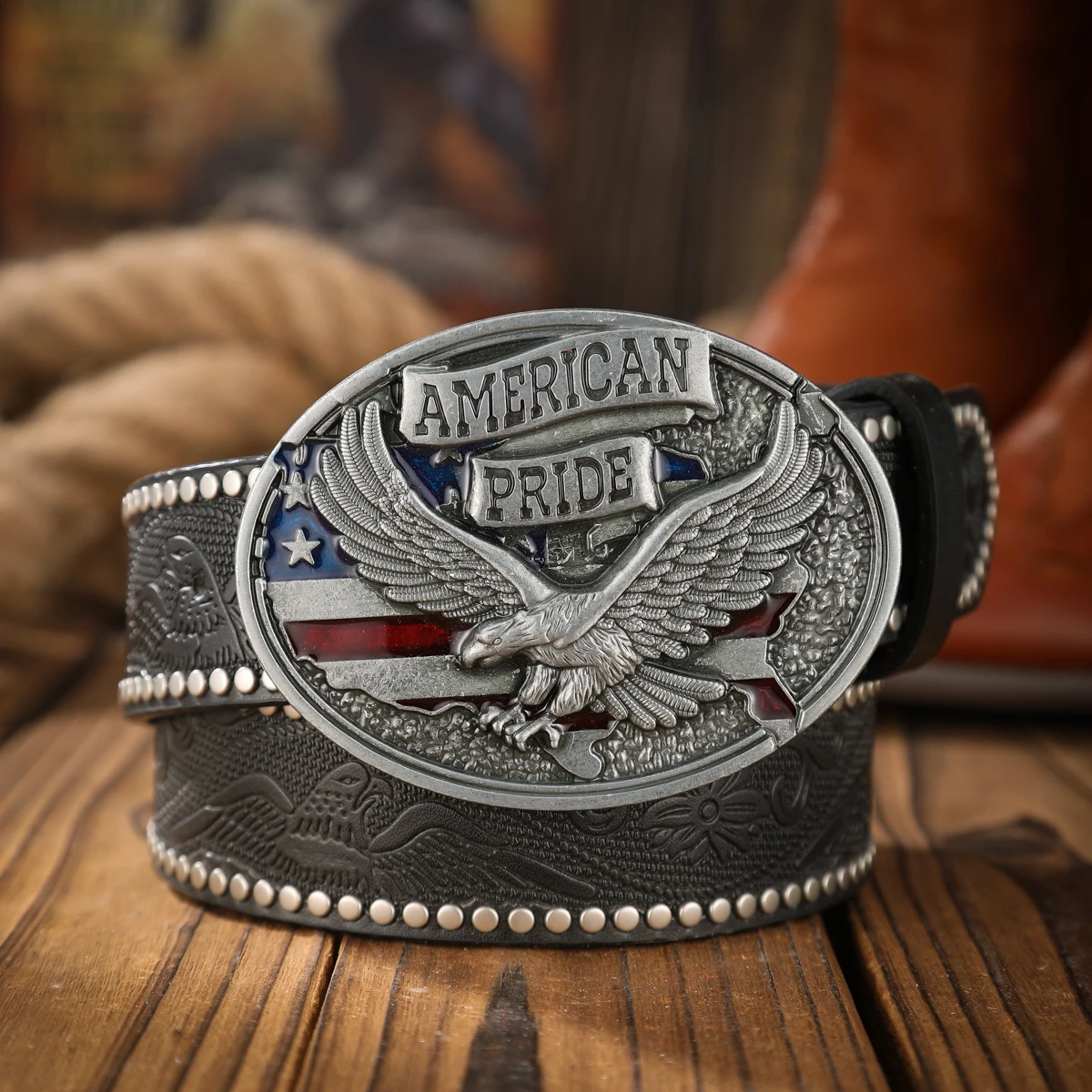 Vintage and fashion collision!  PU leather alloy buckle waistband, for both men and women, to create a personalized western styl