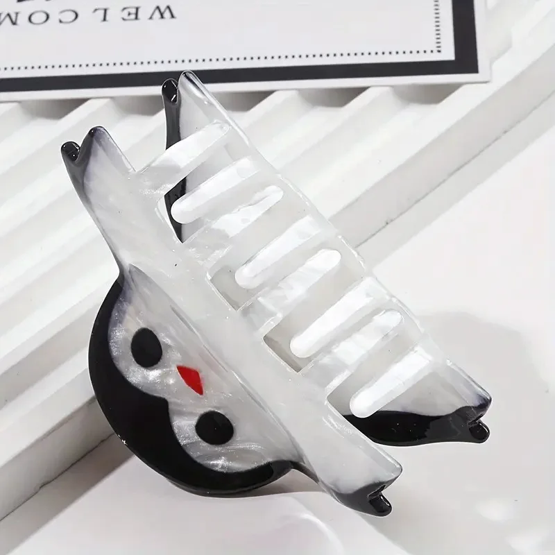 1pc cute little penguin hair clip; adorable animal shark clip; anti-slip half-up hair tail clip for women's hair accessories