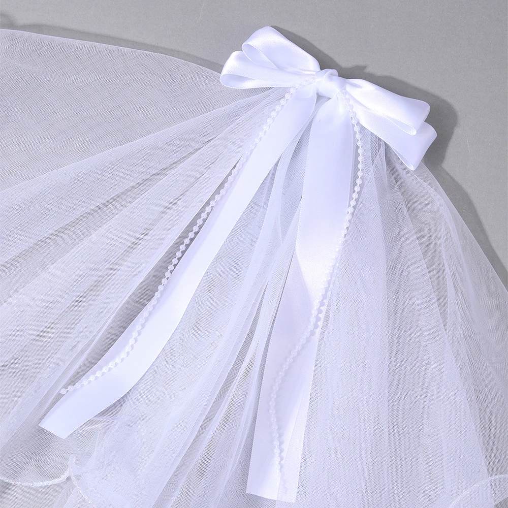 White Tulle Hair Clips For Girls Fairy Mesh Bow Large Hairpin Flower Barrette Summer Party Wedding Women Headdress Accessories