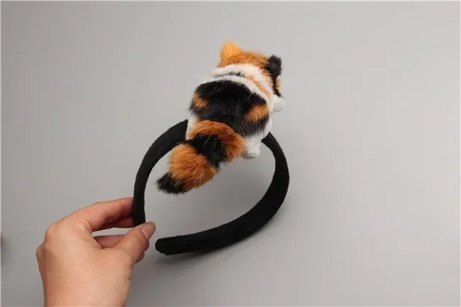 Hair Band Wool Felt Plush Toys Cute Hair Accessories Animal Simulation Crafts Cute Cat Headband Ladies Hair Accessories Party