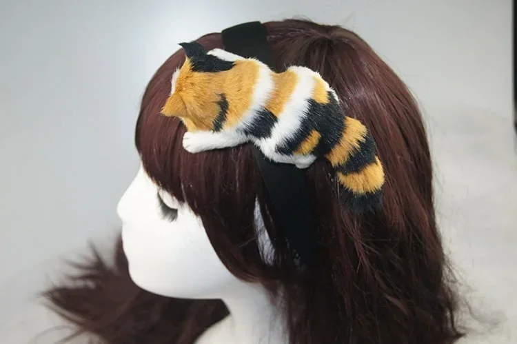 Hair Band Wool Felt Plush Toys Cute Hair Accessories Animal Simulation Crafts Cute Cat Headband Ladies Hair Accessories Party