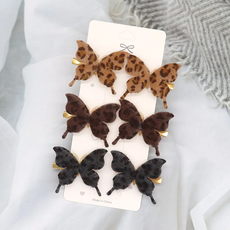 6/12Pcs Colorful Glitter Butterfly Hair Clips Girl Hairpins Barrettes Women Sweet Hair Ornament Fashion Hair Accessories