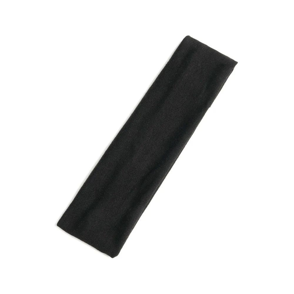6PCS Simple Basic Solid Color Sports Yoga Hair Bands Running Antiperspirant Sweat Absorbent Headbands for Men and Women