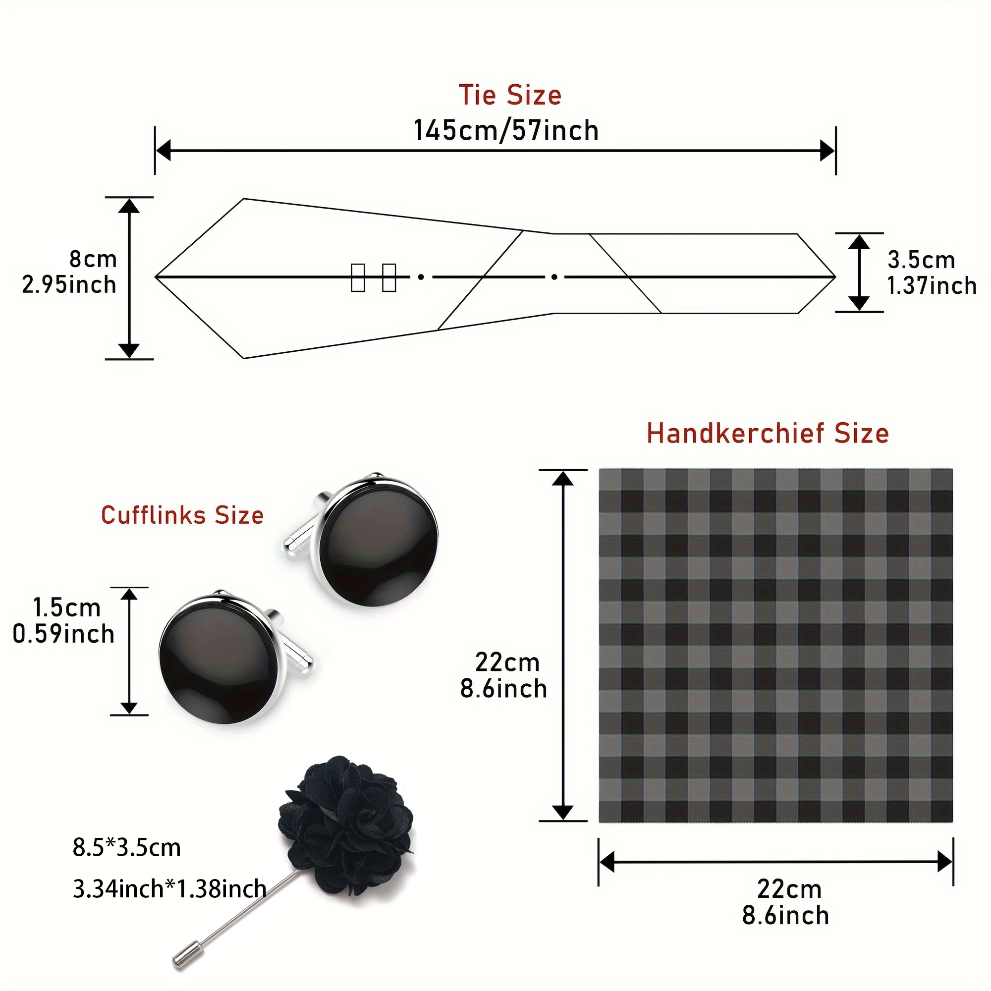 Brand Fashion Luxurious Green Floral Necktie Pocket Square Cufflinks Brooch Set Man Suit Accessories Birthday Present