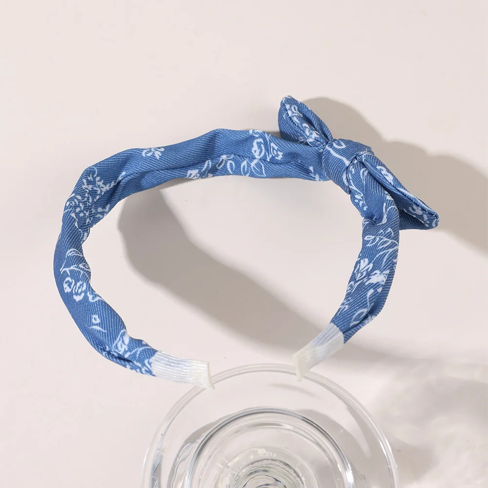 2Pcs Trendy Bow Hair Bands Girls Sweet Vintage Knotted Headband Head Hoop Children Kids Women Korean Style Headdress Accessories