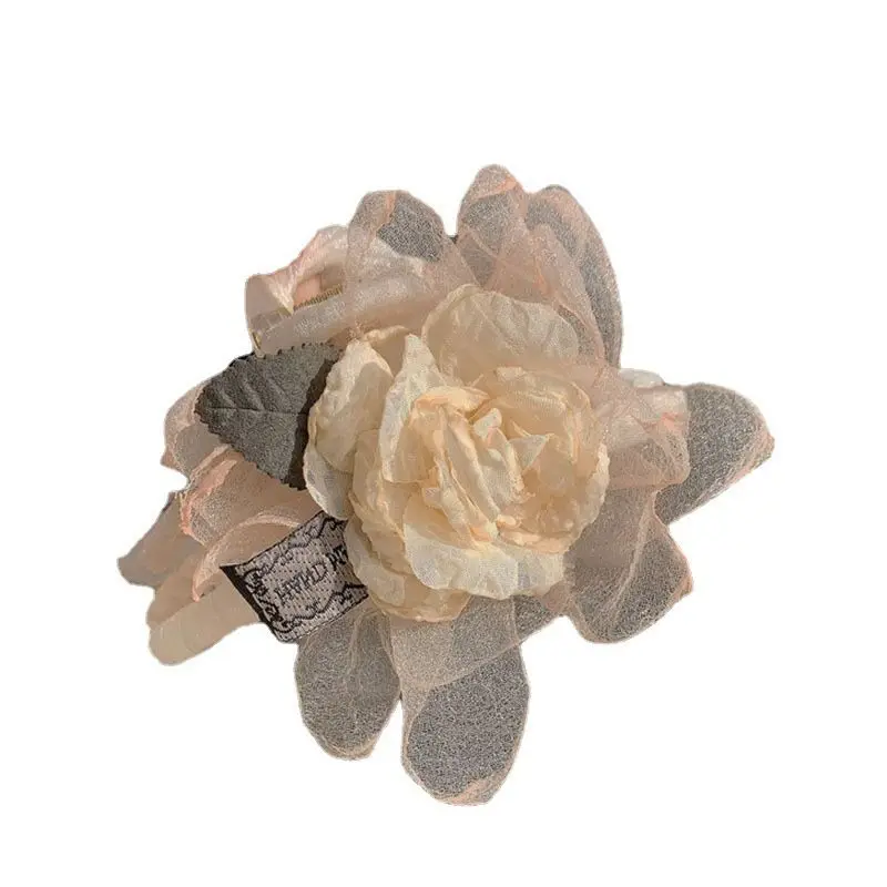 1pc Super fairy mesh, dried rose petals, high-end hair clip, shark clip, new hair clip and accessory