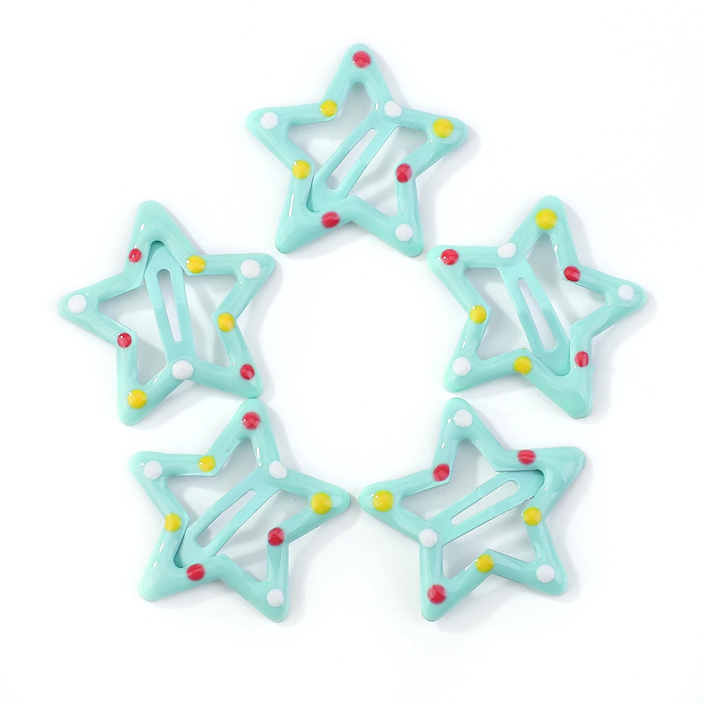 2/10Pcs Silver Star Y2K BB Hair Clips Women Grils Cute Metal Star Hair Clips Side Barrettes Hair Accessories Headwear