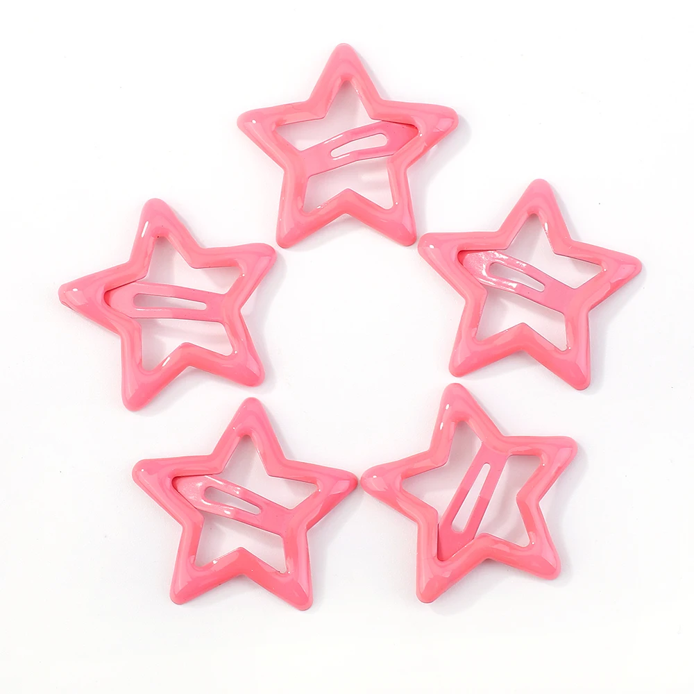 2/10Pcs Silver Star Y2K BB Hair Clips Women Grils Cute Metal Star Hair Clips Side Barrettes Hair Accessories Headwear
