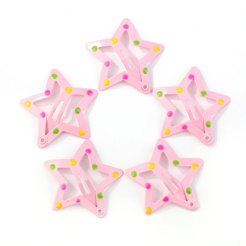 2/10Pcs Silver Star Y2K BB Hair Clips Women Grils Cute Metal Star Hair Clips Side Barrettes Hair Accessories Headwear