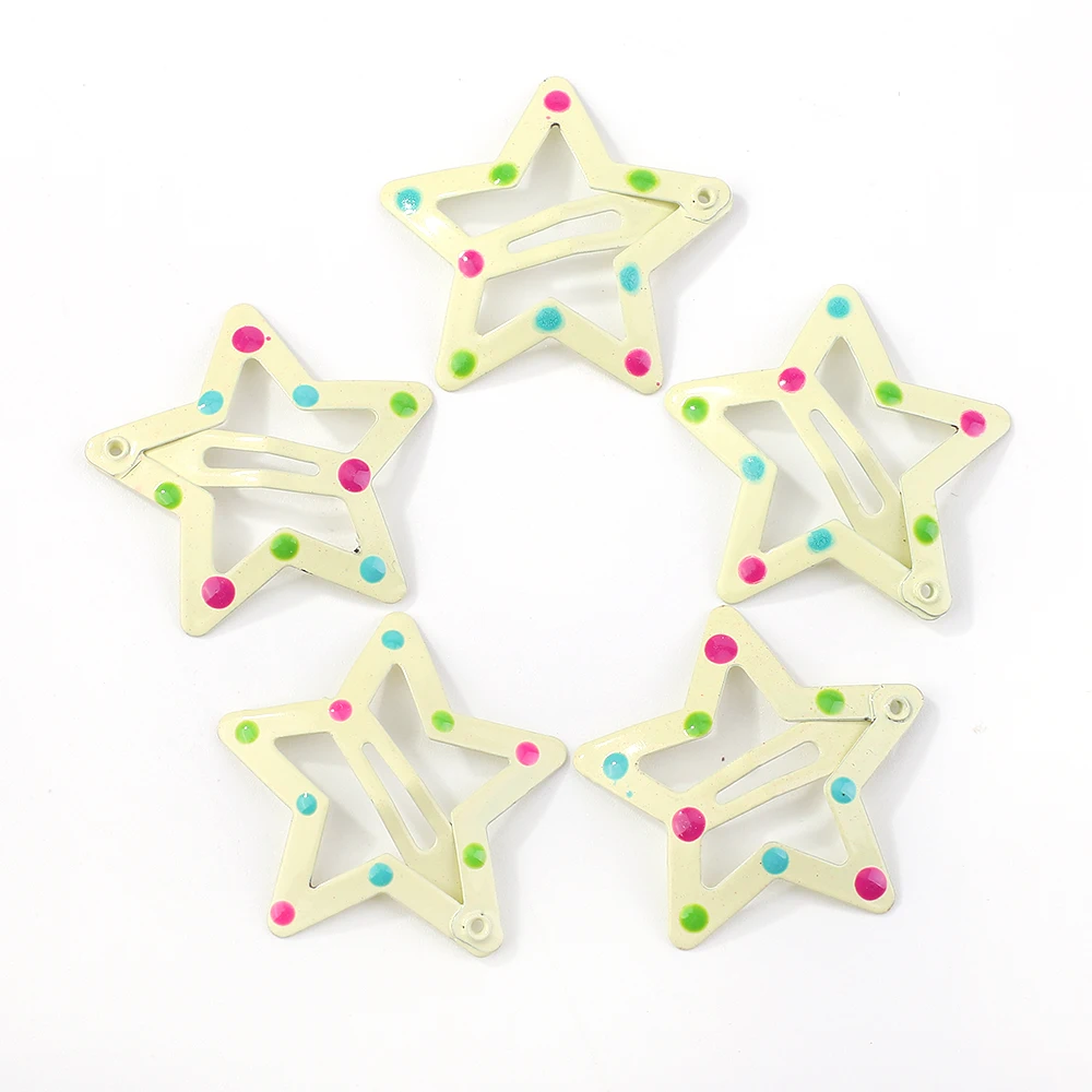2/10Pcs Silver Star Y2K BB Hair Clips Women Grils Cute Metal Star Hair Clips Side Barrettes Hair Accessories Headwear