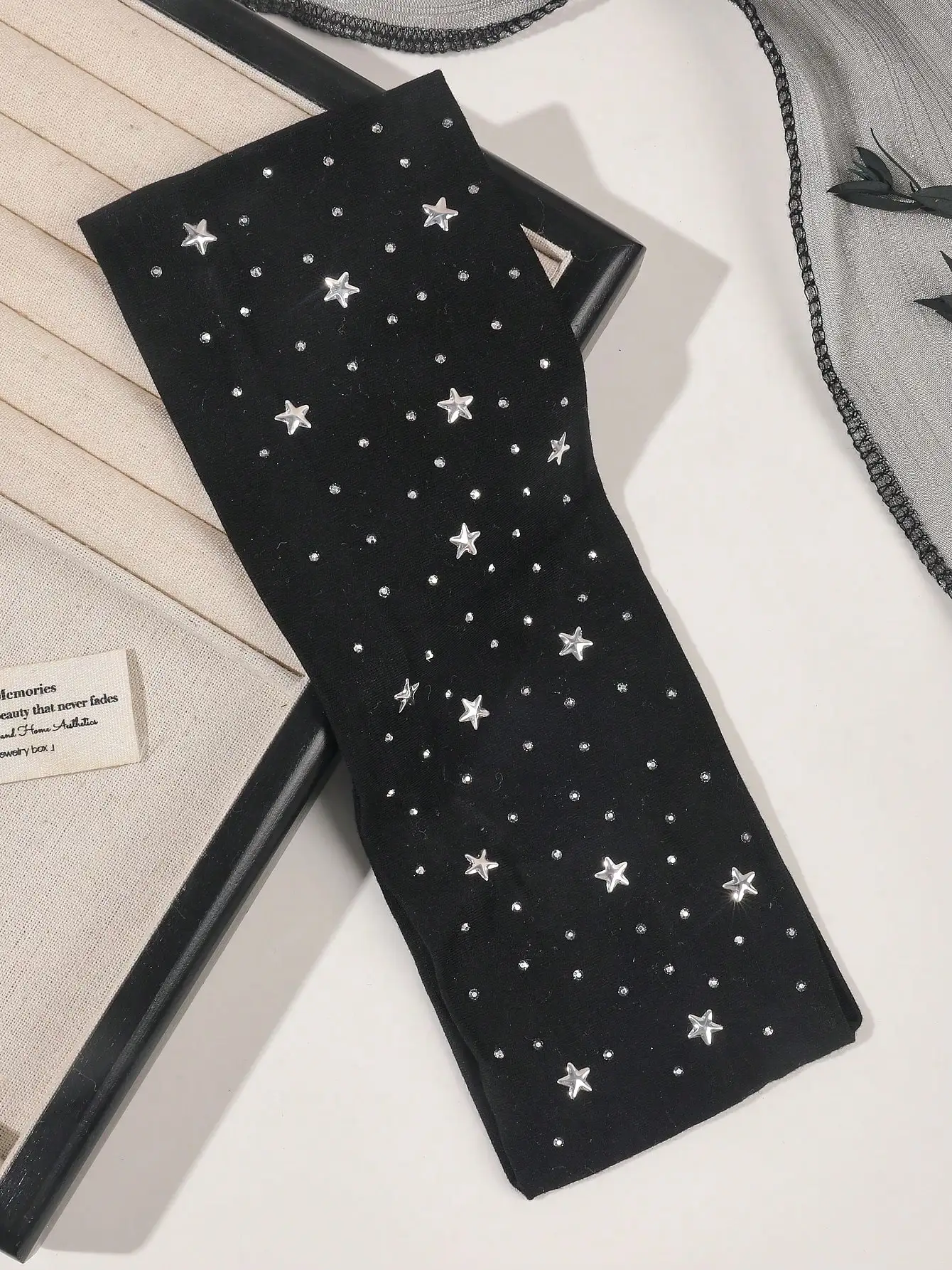 1/2Pcs Black White Star Headbands for Women Girls Yoga Workout No Slip Soft Hair Accessories Head Wraps Fashion Hairbands