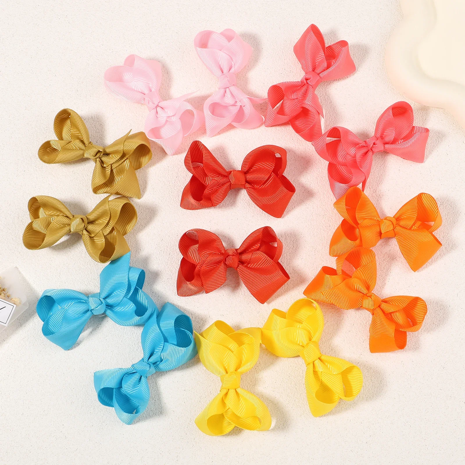 BABY BOWS 20/30/40Pcs 3inch Grosgrain Ribbon Hair Bow Clips for Baby Girls Hair Accessories Bowknot Hairpin Toddler Headgripes