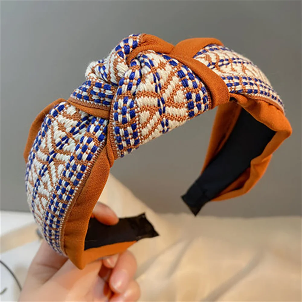 Knotted Wide Hairbands For Women Girl Headbands Fashion Fabric Hair Bands Female Bohemia Hair Hoop Hair Accessories Gift