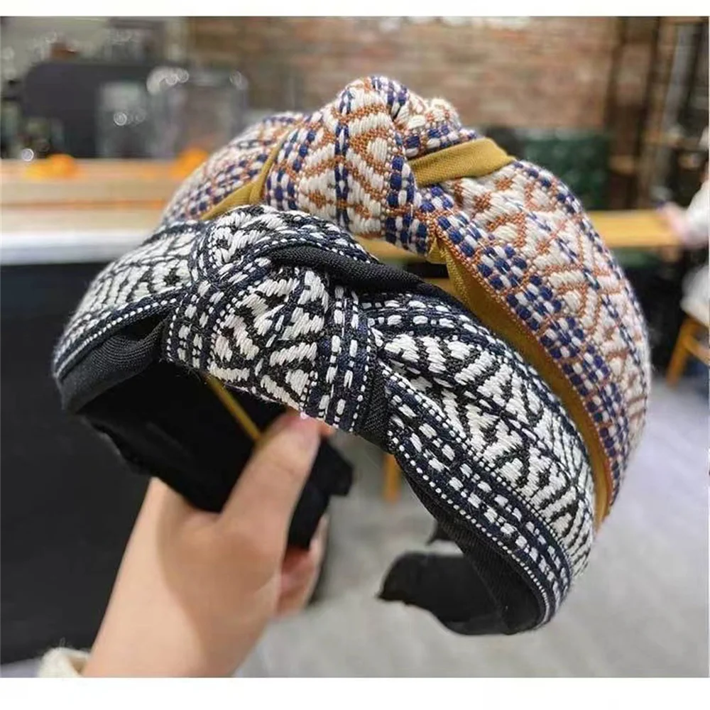 Knotted Wide Hairbands For Women Girl Headbands Fashion Fabric Hair Bands Female Bohemia Hair Hoop Hair Accessories Gift