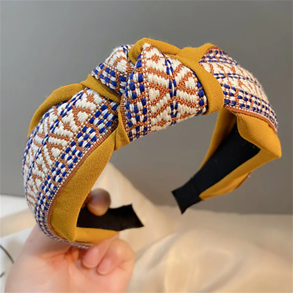 Knotted Wide Hairbands For Women Girl Headbands Fashion Fabric Hair Bands Female Bohemia Hair Hoop Hair Accessories Gift