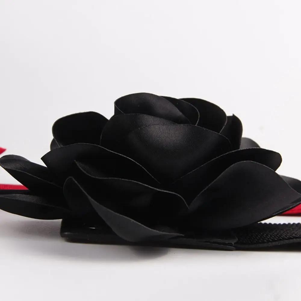 Ladies Large Flowers Wide Belt Fashion Party Waist Belts Dress Tight Elastic Cummerbund Spring Summer Waistband