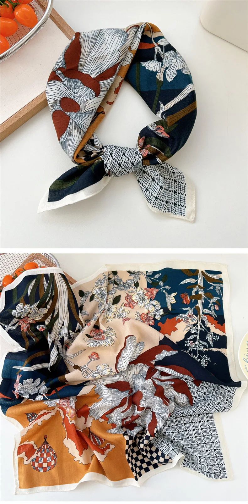 65*65cm Headband Hairband Bandanas Hair Scarf Square Scarf Hairscarf Headscarf Turban Shawl Wrap