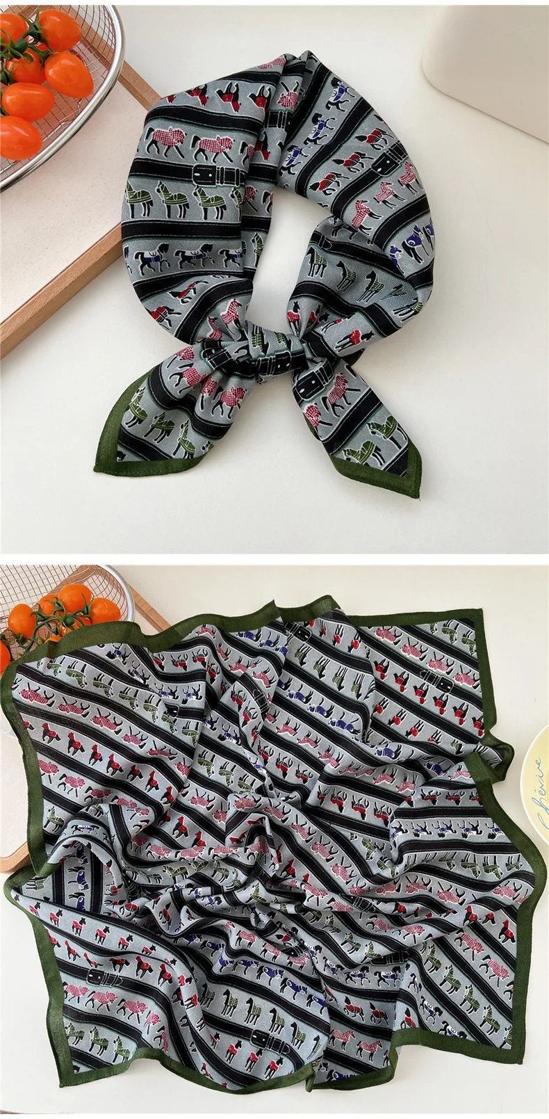 65*65cm Headband Hairband Bandanas Hair Scarf Square Scarf Hairscarf Headscarf Turban Shawl Wrap