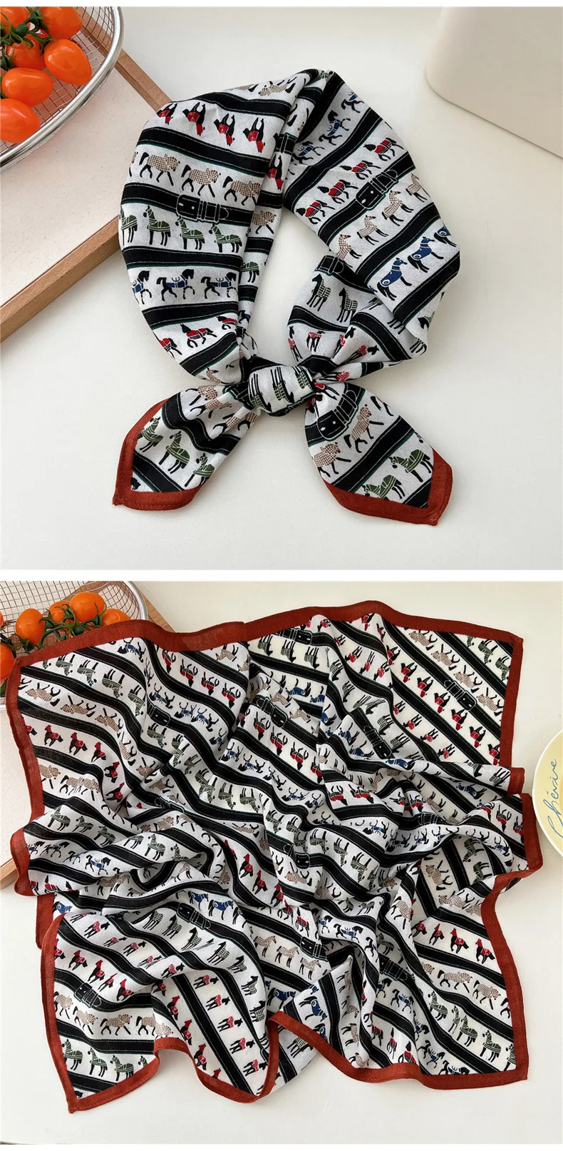 65*65cm Headband Hairband Bandanas Hair Scarf Square Scarf Hairscarf Headscarf Turban Shawl Wrap