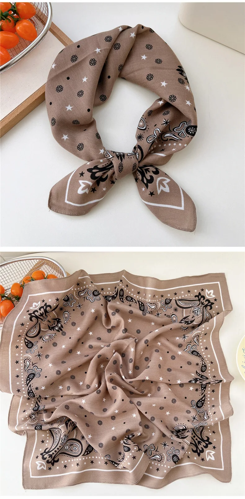 65*65cm Headband Hairband Bandanas Hair Scarf Square Scarf Hairscarf Headscarf Turban Shawl Wrap