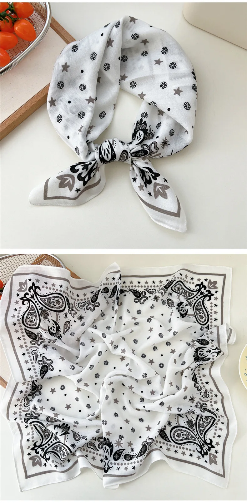65*65cm Headband Hairband Bandanas Hair Scarf Square Scarf Hairscarf Headscarf Turban Shawl Wrap