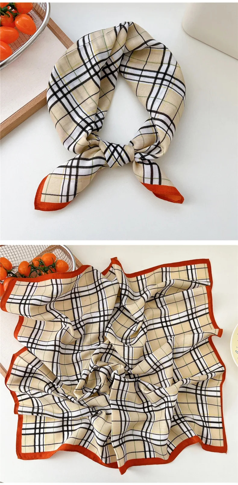 65*65cm Headband Hairband Bandanas Hair Scarf Square Scarf Hairscarf Headscarf Turban Shawl Wrap