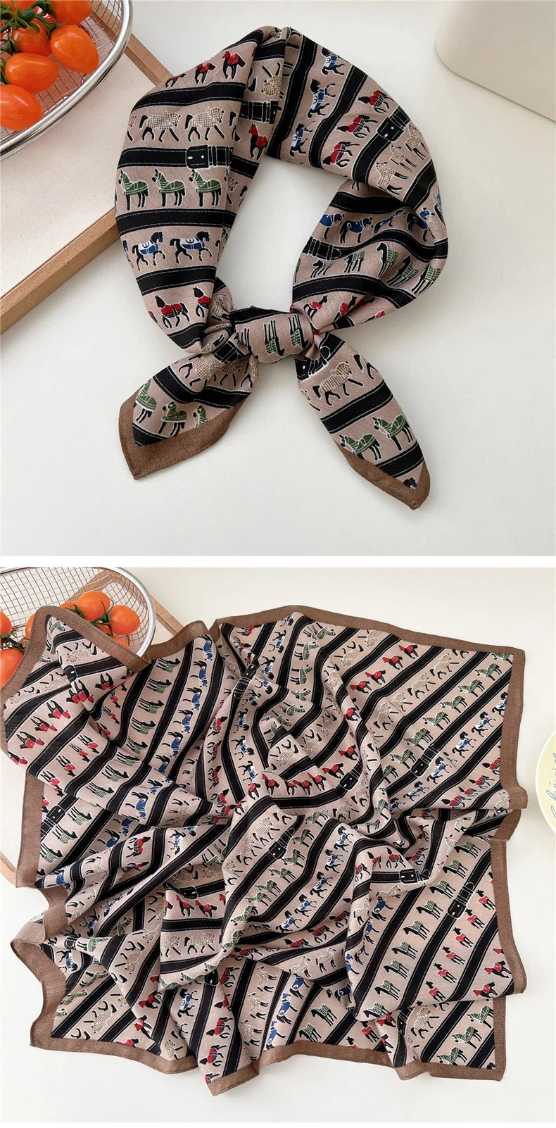 65*65cm Headband Hairband Bandanas Hair Scarf Square Scarf Hairscarf Headscarf Turban Shawl Wrap