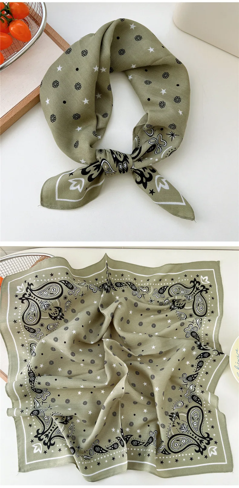 65*65cm Headband Hairband Bandanas Hair Scarf Square Scarf Hairscarf Headscarf Turban Shawl Wrap