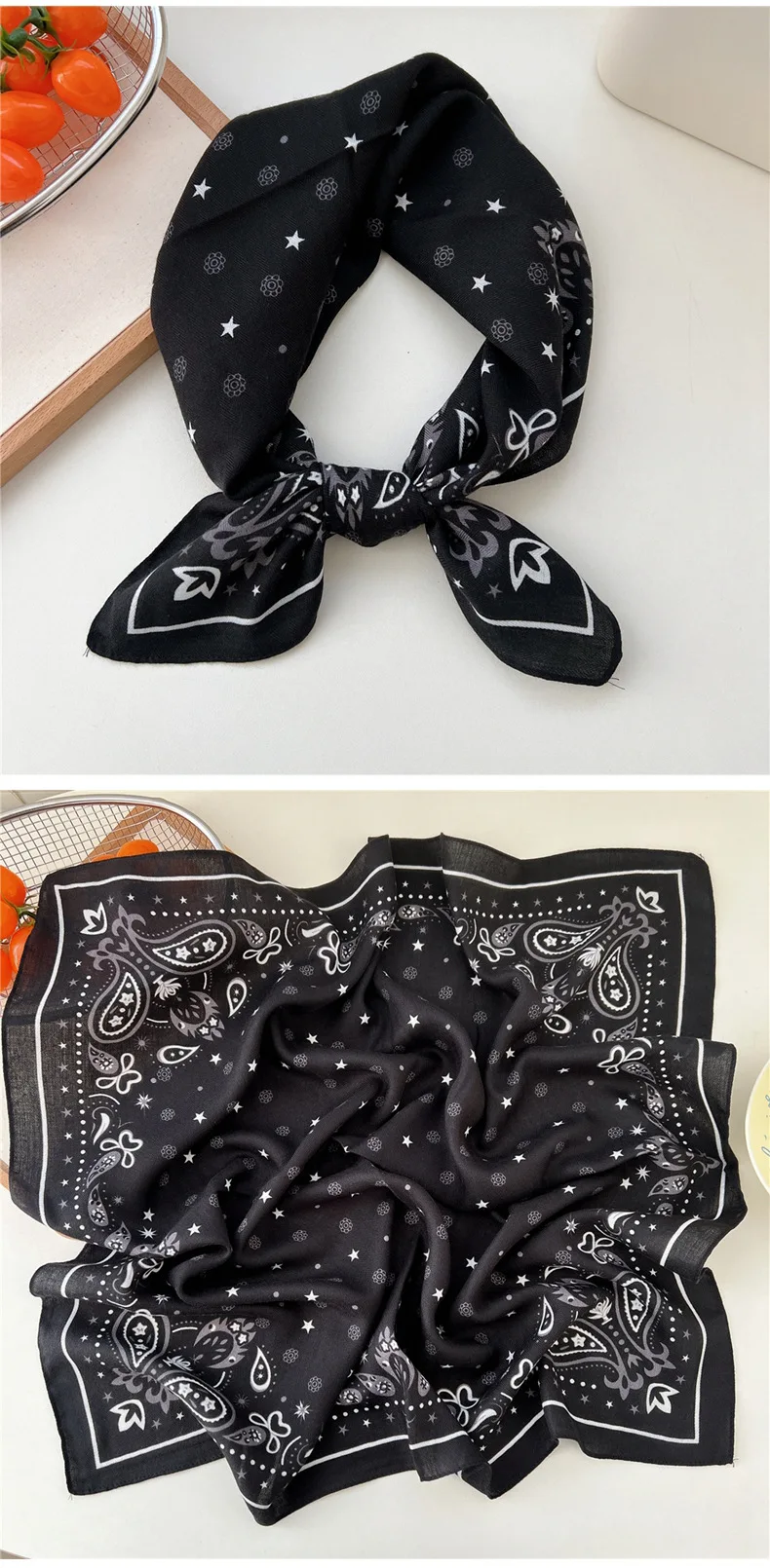 65*65cm Headband Hairband Bandanas Hair Scarf Square Scarf Hairscarf Headscarf Turban Shawl Wrap