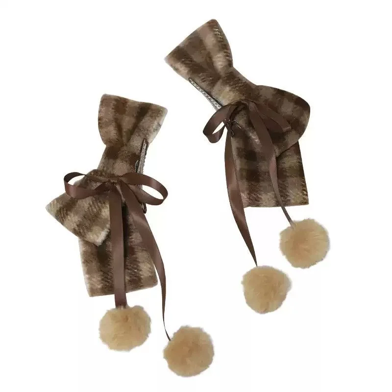 【1 pair】accessories lolita flower clips for hair grid for hair girls hairbows for girls y2k things hair clips goth Hairpin 2025