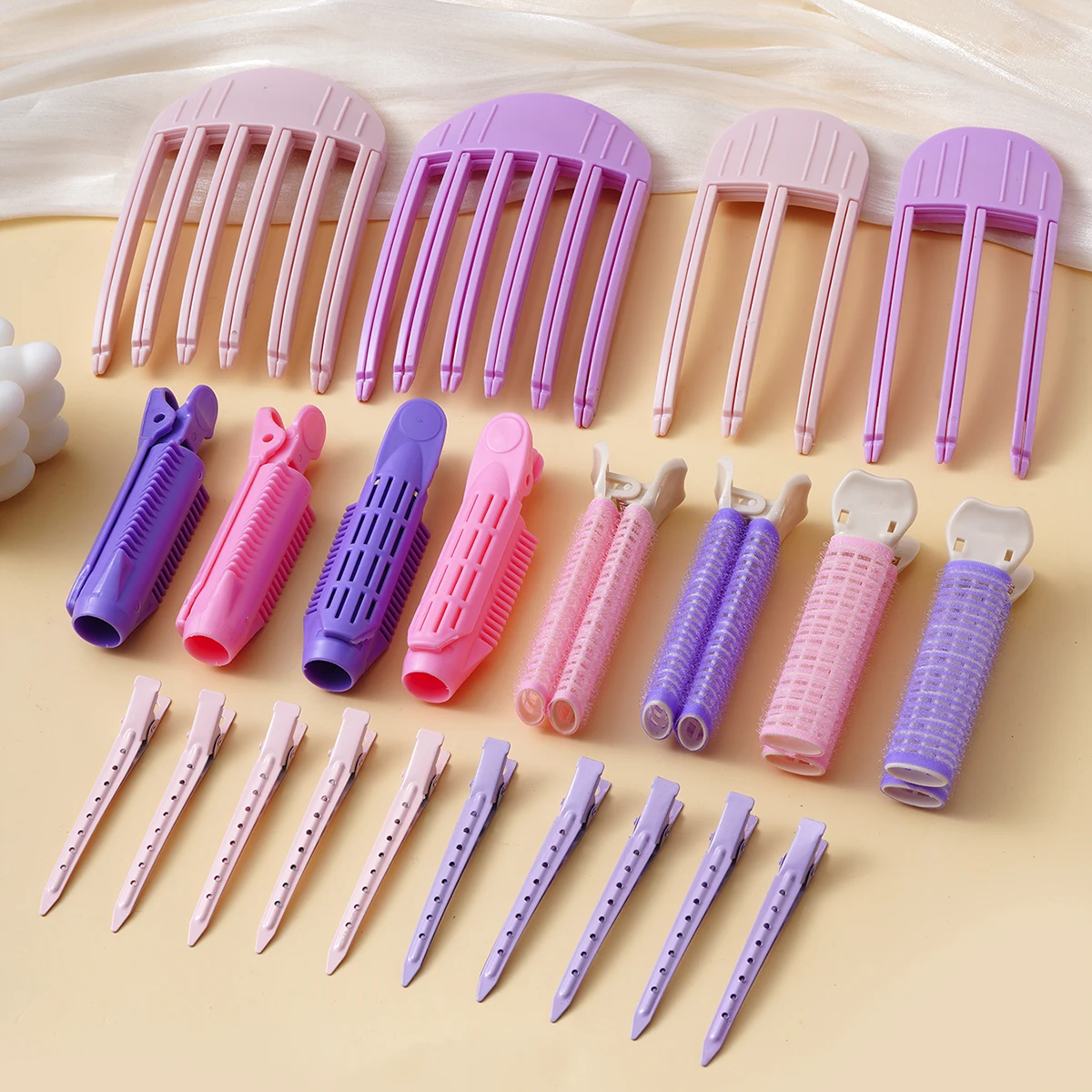 Set Fluffy Hairpin Curling Bangs Clips Hair Roots Volumizing Hair Clips Women Curling Fixed Shape Fashion Volume Hair Roller