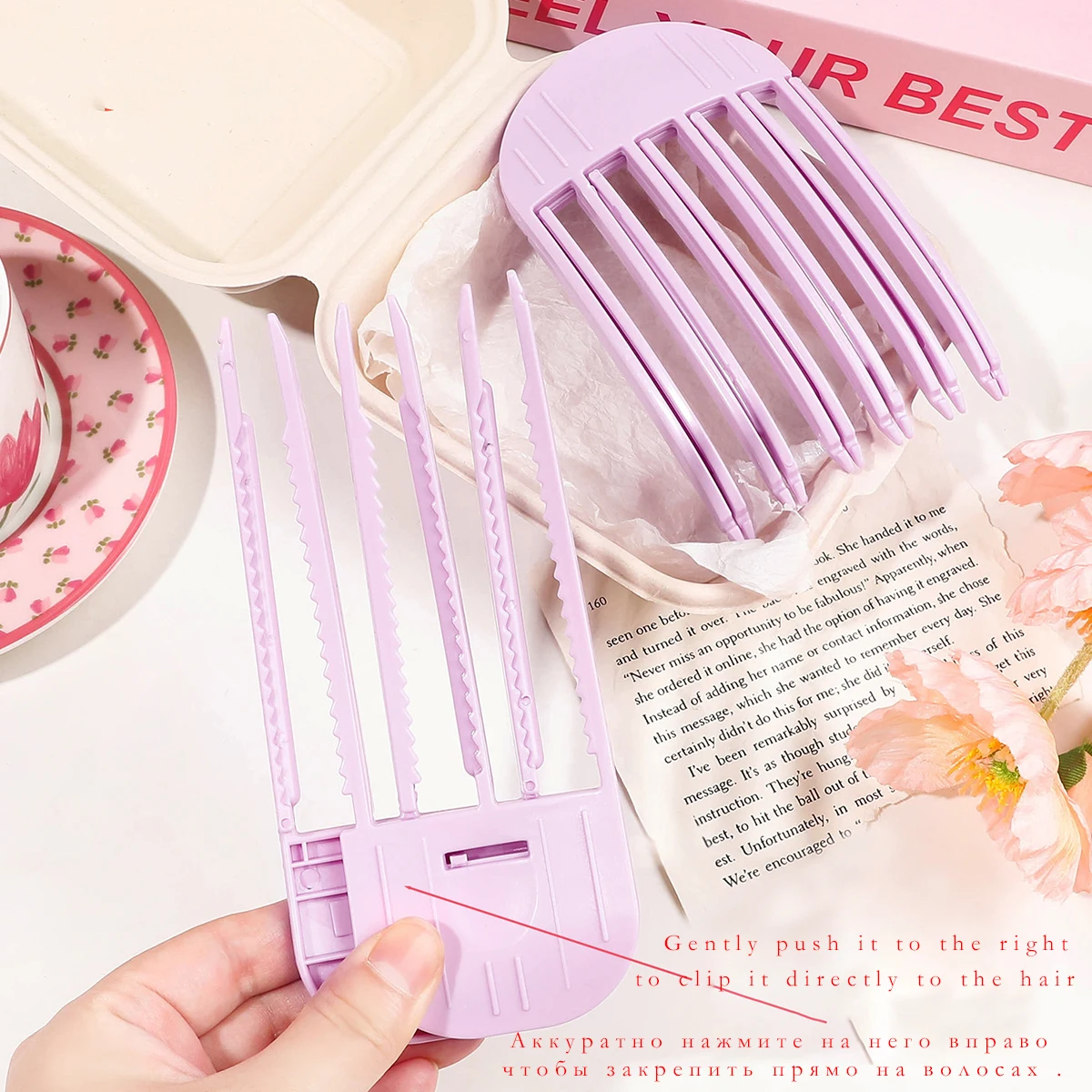 Fluffy Hairpin Hair Roller Curling Bangs Clips Hair Roots Volumizing Hair Clips Women Curling Fixed Shape Clips Fashion Volume
