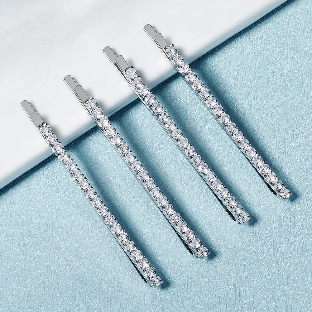 Delicate Rhinestone Sparkling Hair Clip Fashion Bangs Side Clip For Women Daily Girls Hair Accessories As Gifts