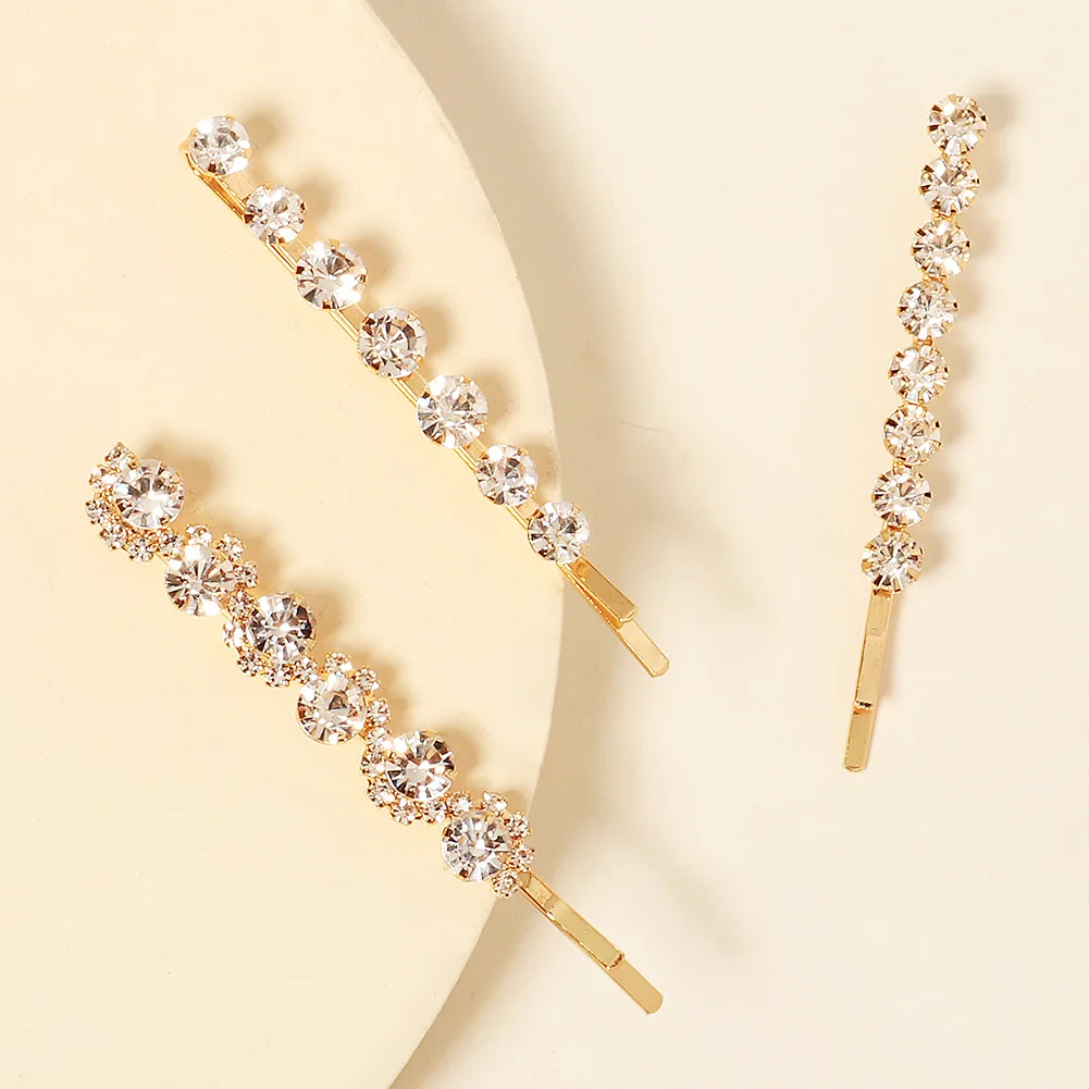 Delicate Rhinestone Sparkling Hair Clip Fashion Bangs Side Clip For Women Daily Girls Hair Accessories As Gifts