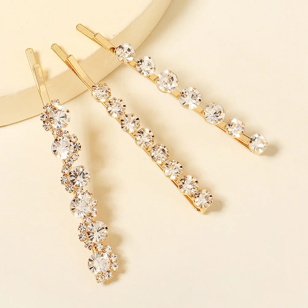Delicate Rhinestone Sparkling Hair Clip Fashion Bangs Side Clip For Women Daily Girls Hair Accessories As Gifts