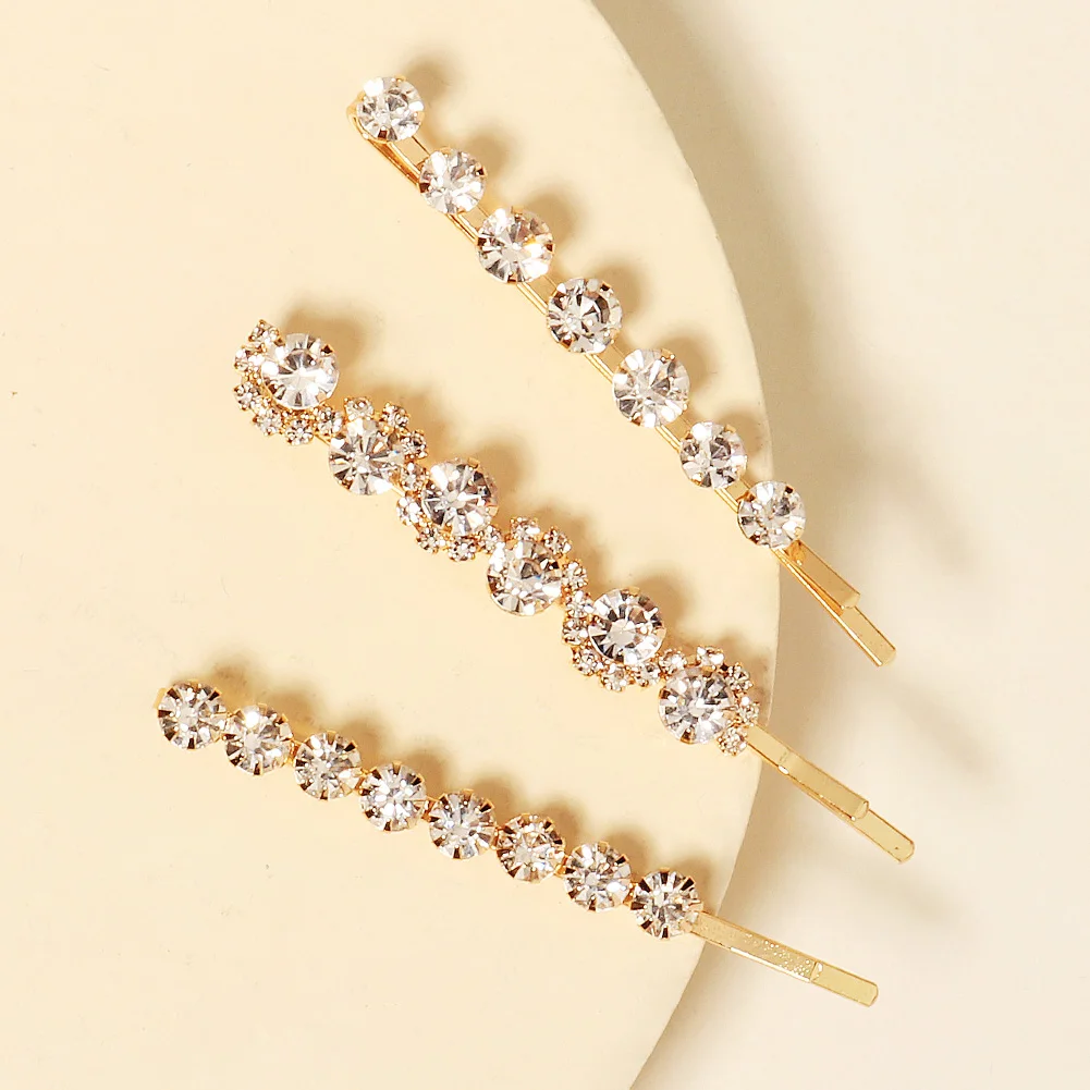 Delicate Rhinestone Sparkling Hair Clip Fashion Bangs Side Clip For Women Daily Girls Hair Accessories As Gifts