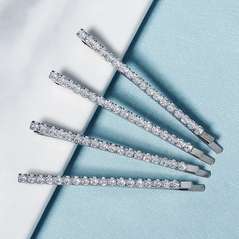 Delicate Rhinestone Sparkling Hair Clip Fashion Bangs Side Clip For Women Daily Girls Hair Accessories As Gifts