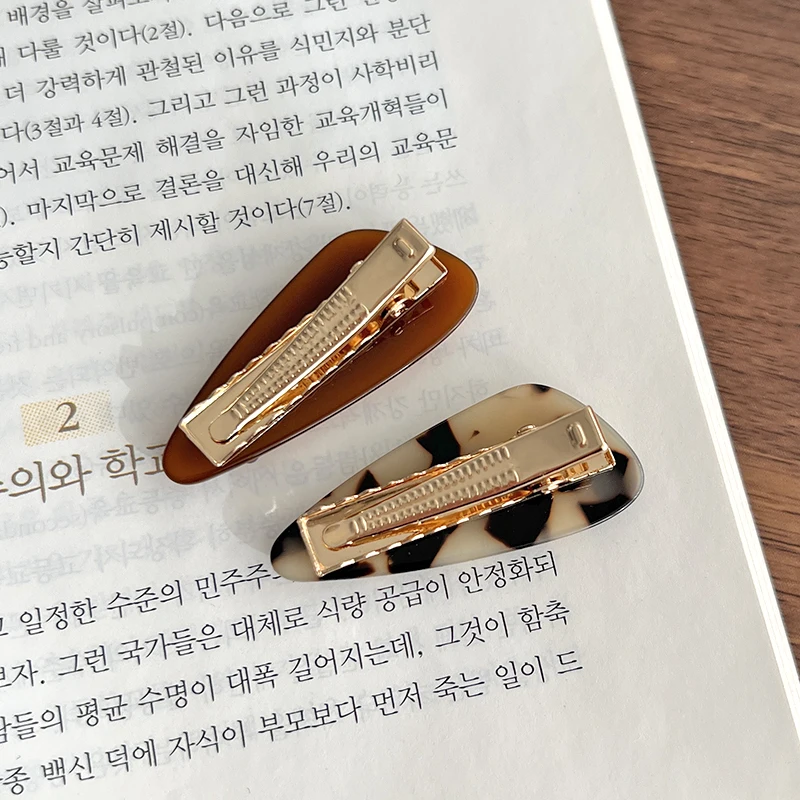 Korean FRANCE triangular duckbill clip French side bangs clip hair accessory