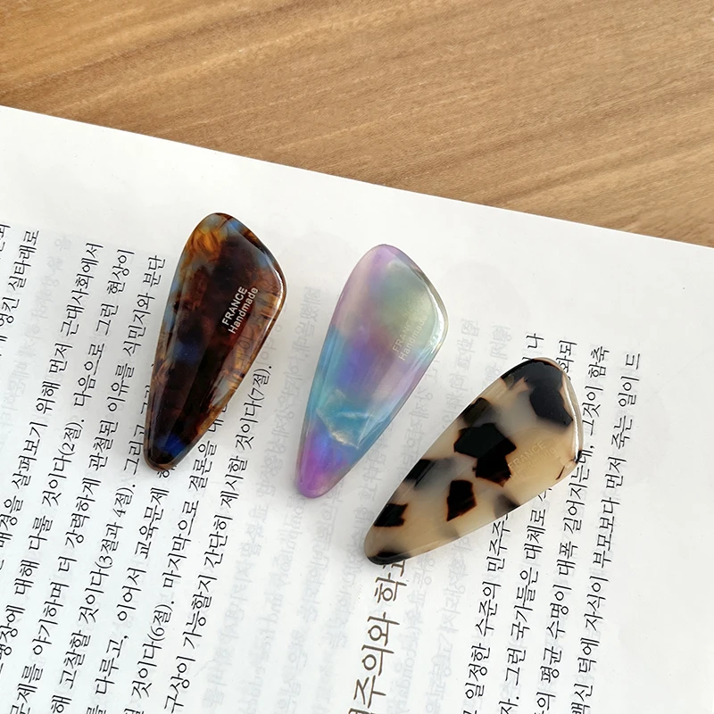 Korean FRANCE triangular duckbill clip French side bangs clip hair accessory