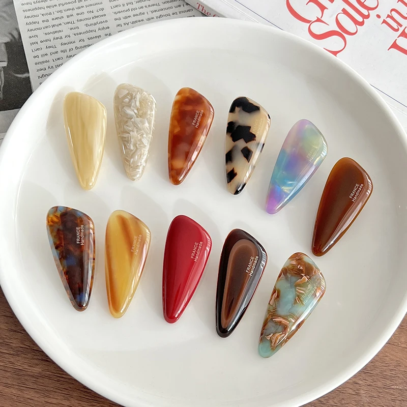 Korean FRANCE triangular duckbill clip French side bangs clip hair accessory
