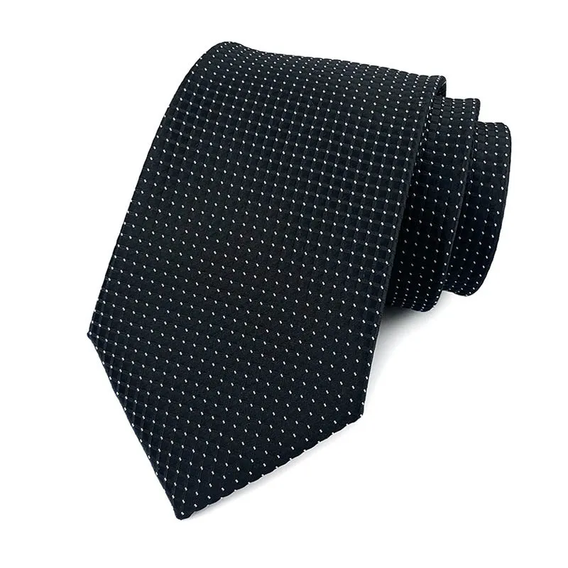 31 Colors Luxury 8CM Mens Necktie Black Color Stripes Floral Plaid Solid Ties For Man Neck Tie For Business Wedding Party