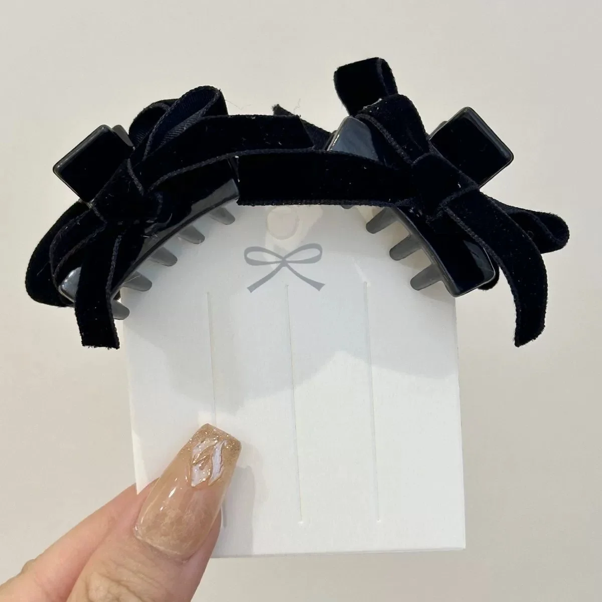 2Pcs Women Small Bow Hair Claw Clips Sweet Princess Headwear Fringe Hair Clips Barrettes for Girls Fashion Hair Accessories